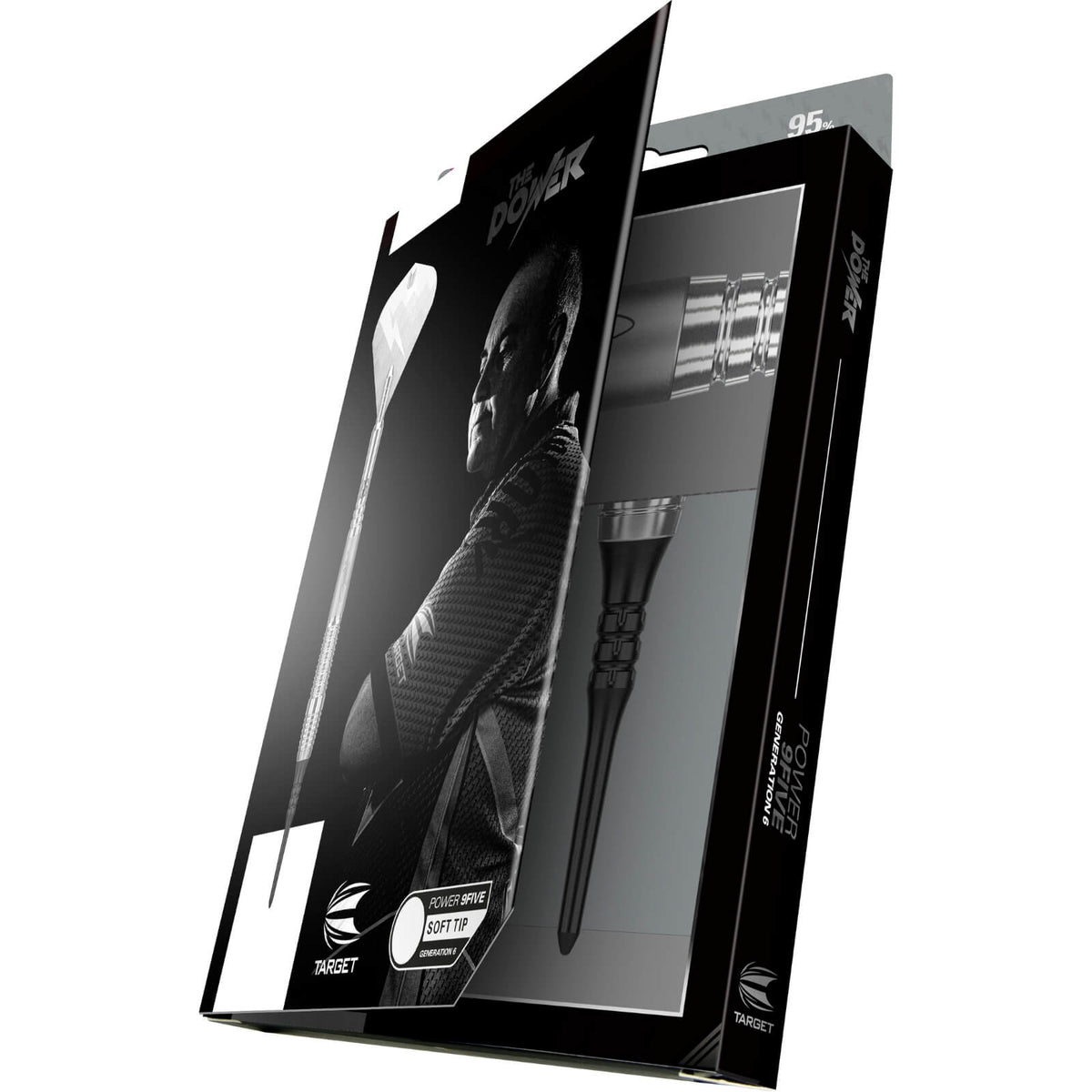 Darts - Target - Phil Taylor Power 9FIVE Gen 6 Darts - Soft Tip - 95% Tungsten - 18g 20g 
