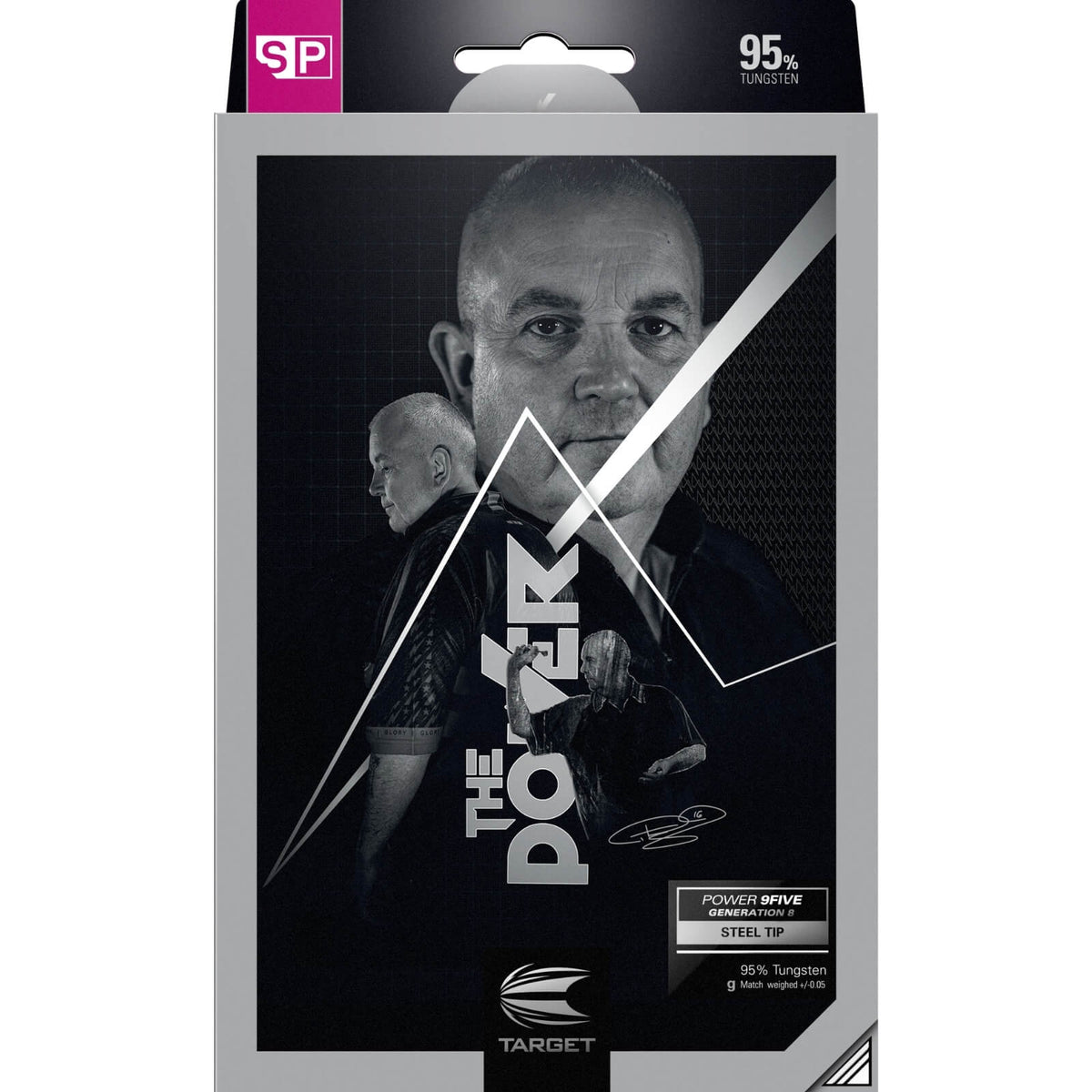 Darts - Target - Phil Taylor Gen 8 Darts - Swiss Point - Steel Tip - 95% Tungsten - 22g 24g 26g 