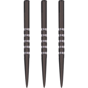 Unicorn - Needle Black 5 Groove Dart Points - 38mm -