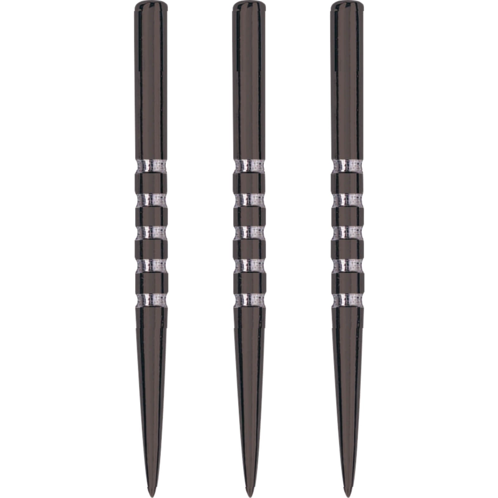 Point Accessories - Unicorn - Needle Black 5 Groove Dart Points - 38mm 
