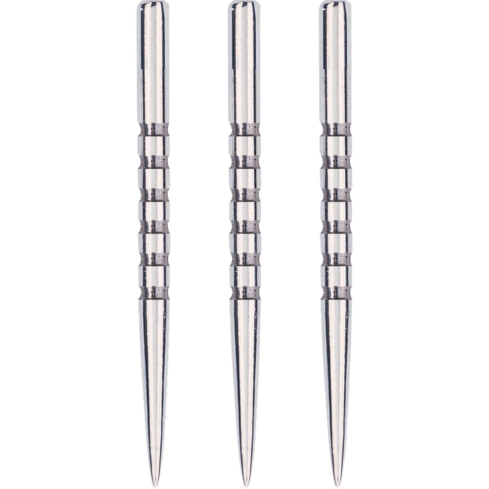 Point Accessories - Unicorn - Needle Silver 6 Groove Dart Points - 38mm 