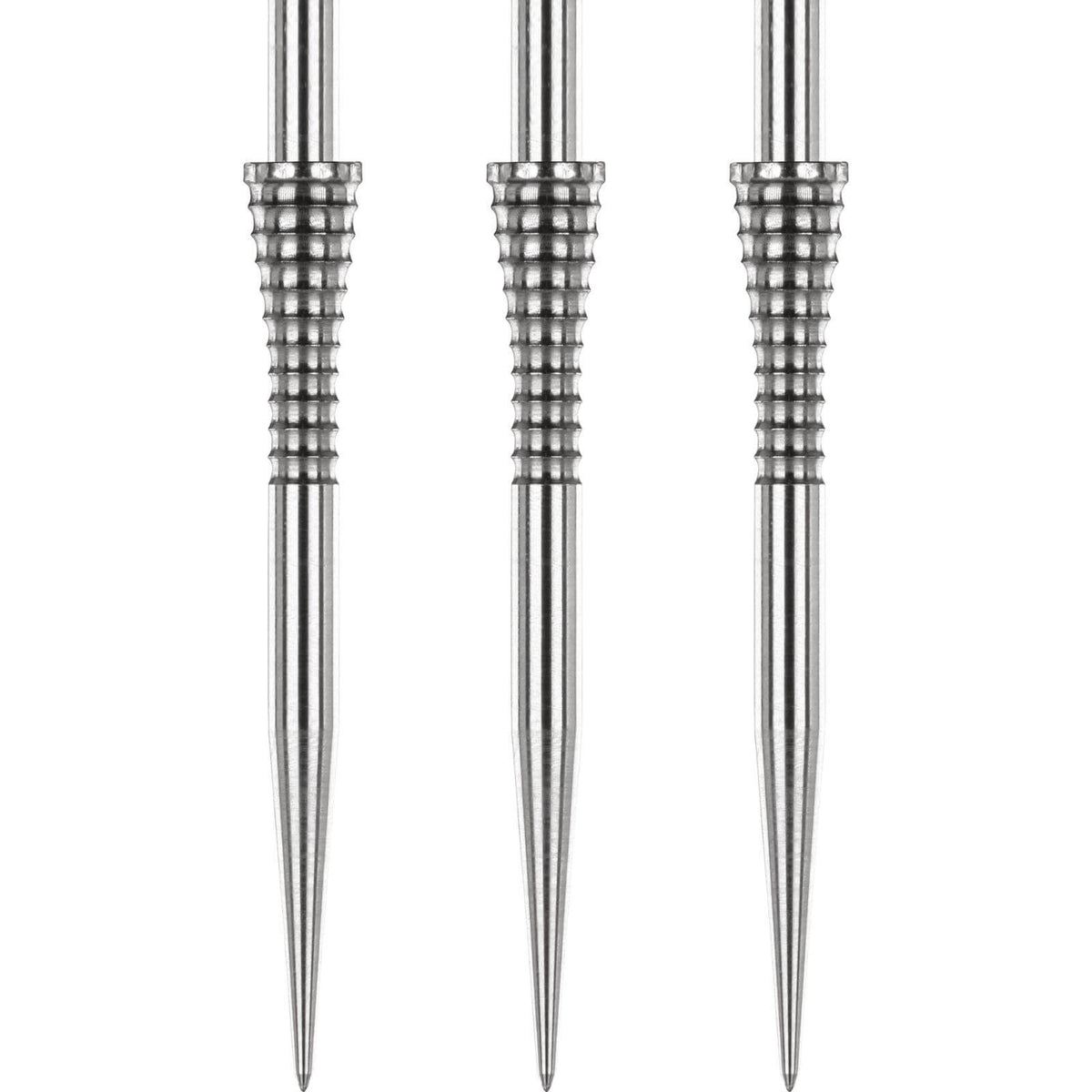 Point Accessories - Red Dragon - Raptor Dart Points - 33mm Silver / Grooved