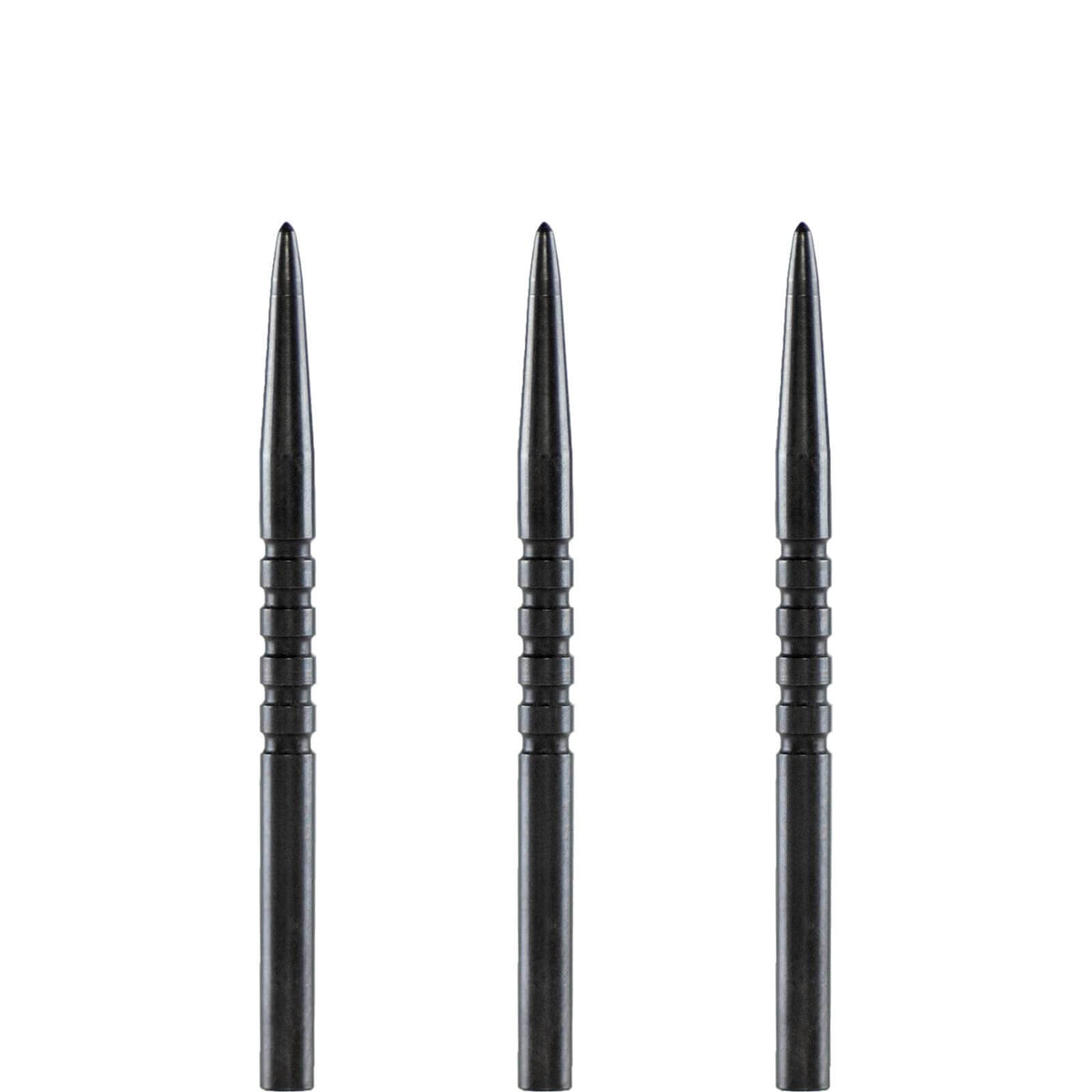 Point Accessories - Bull&#39;s NL - Black Ringed Grip Dart Points - 32mm 36mm 38mm 45mm 36mm