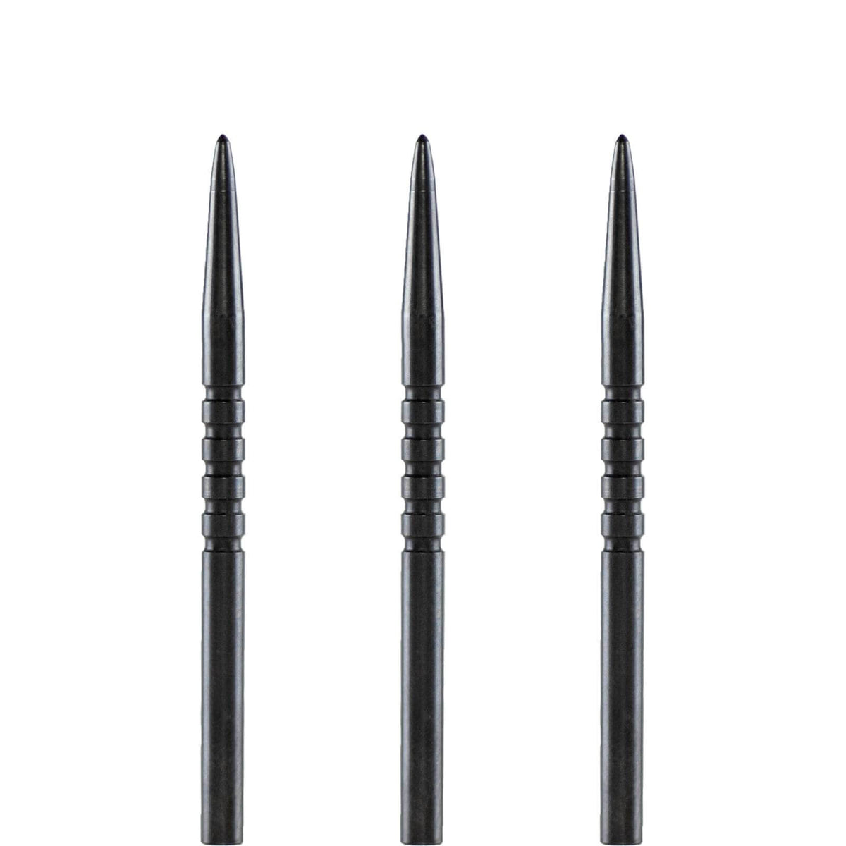 Point Accessories - Bull&#39;s NL - Black Ringed Grip Dart Points - 32mm 36mm 38mm 45mm 38mm