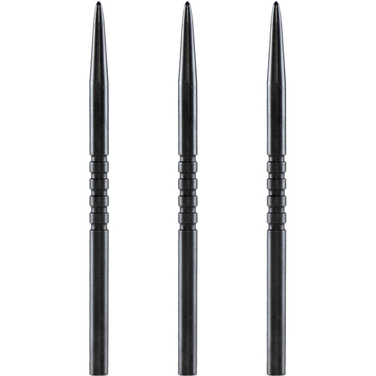 Point Accessories - Bull&#39;s NL - Black Ringed Grip Dart Points - 32mm 36mm 38mm 45mm 45mm