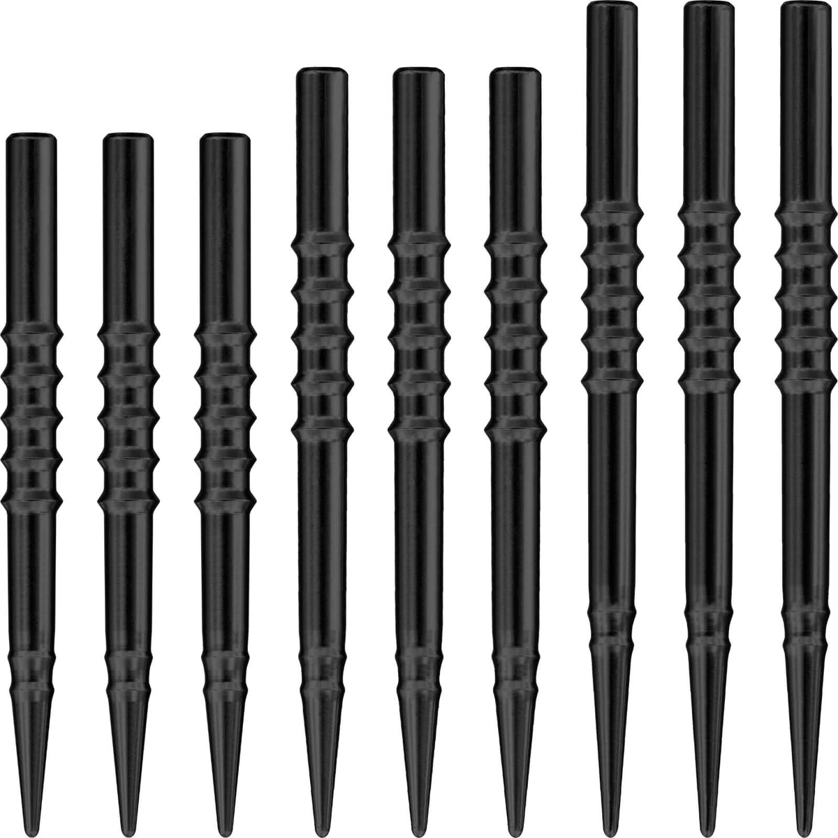 Point Accessories - Harrows - Ridge Machined Dart Points - 32mm 35mm 38mm Black / 32mm