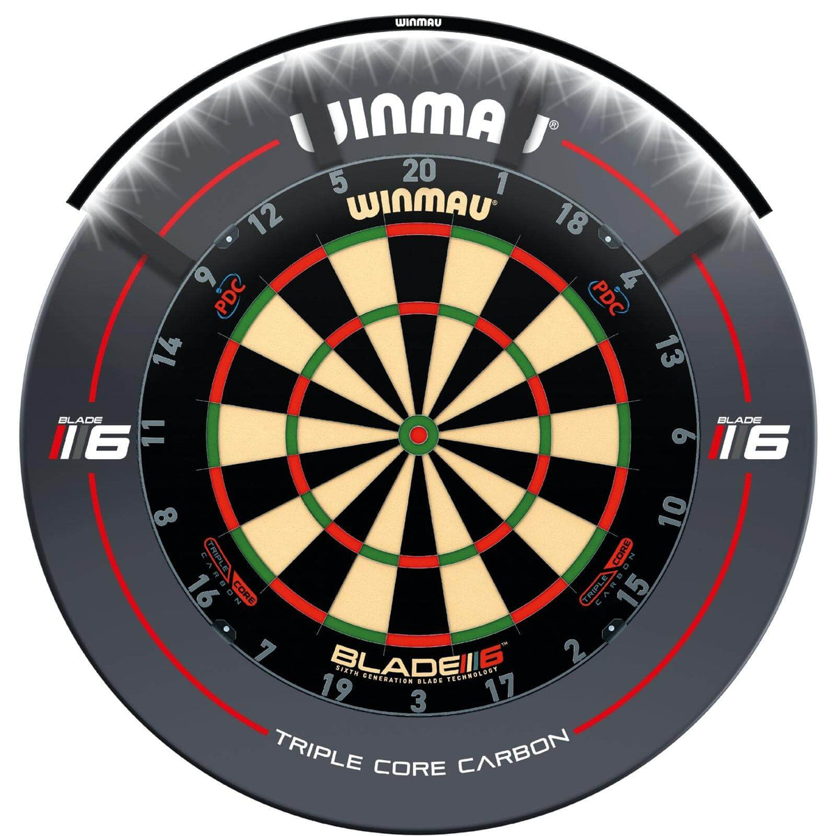Dartboard Accessories - Winmau - Polaris 120° Dartboard Light 