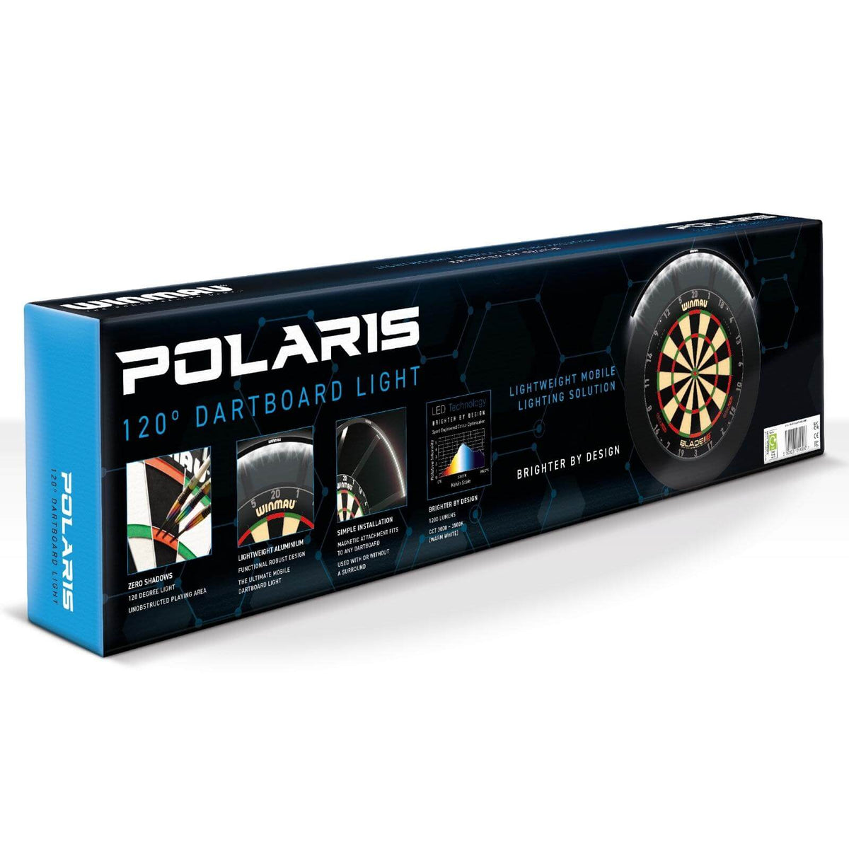 Dartboard Accessories - Winmau - Polaris 120° Dartboard Light 