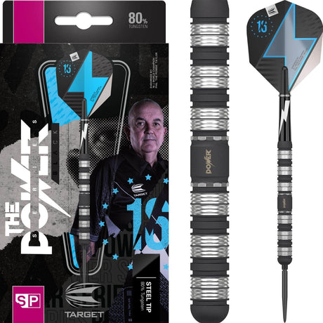 Target - Phil Taylor Power Series Black Darts - Swiss Point - 80% Tungsten - 21g 23g -