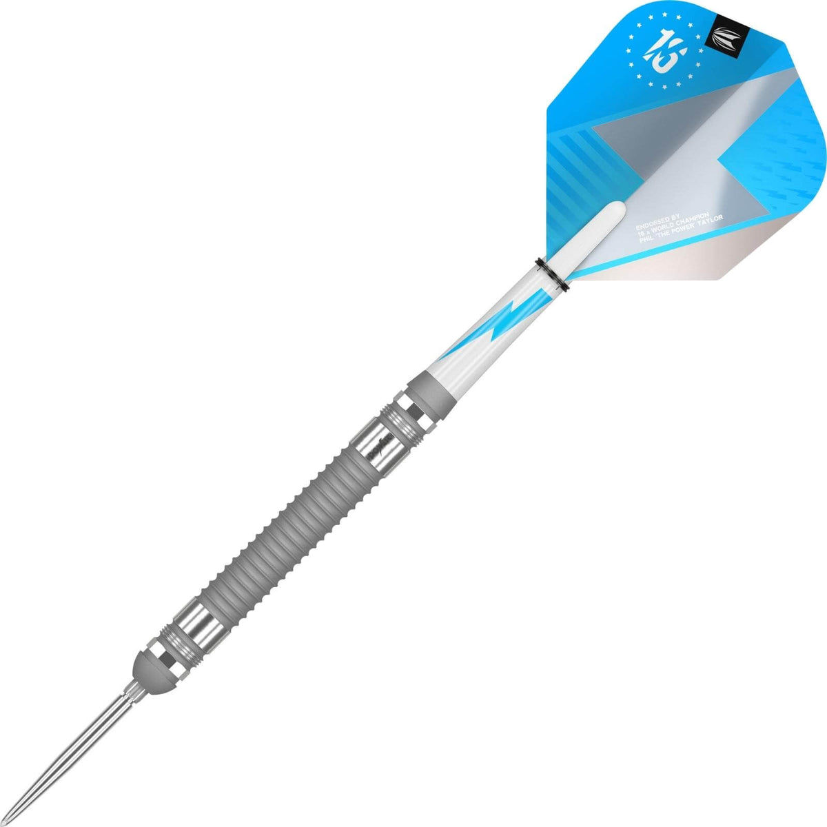 Darts - Target - Phil Taylor Power Series Silver Darts - Swiss Point - Steel Tip - 80% Tungsten - 23g 24g 