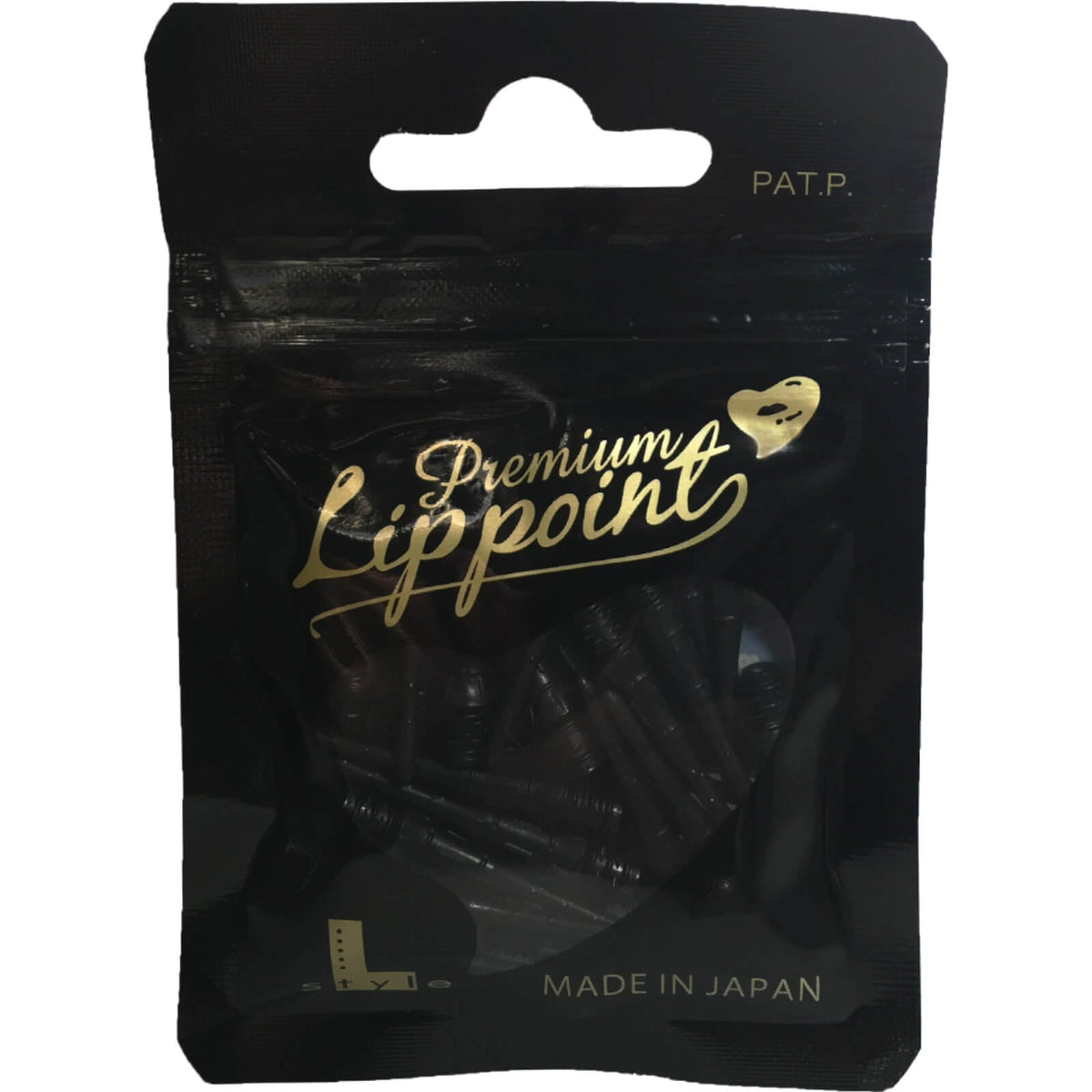 Soft Tip Accessories - L-Style - Premium Lip Point Soft Tip Dart Points - Bag of 30 Black