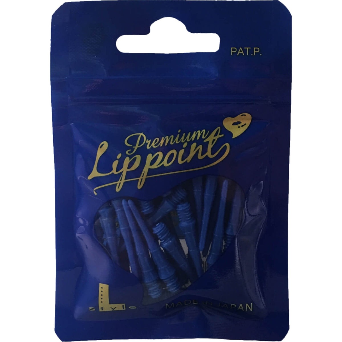 Soft Tip Accessories - L-Style - Premium Lip Point Soft Tip Dart Points - Bag of 30 Blue