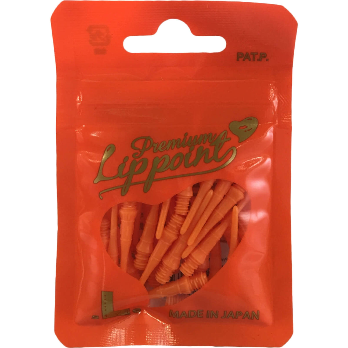 Soft Tip Accessories - L-Style - Premium Lip Point Soft Tip Dart Points - Bag of 30 Orange