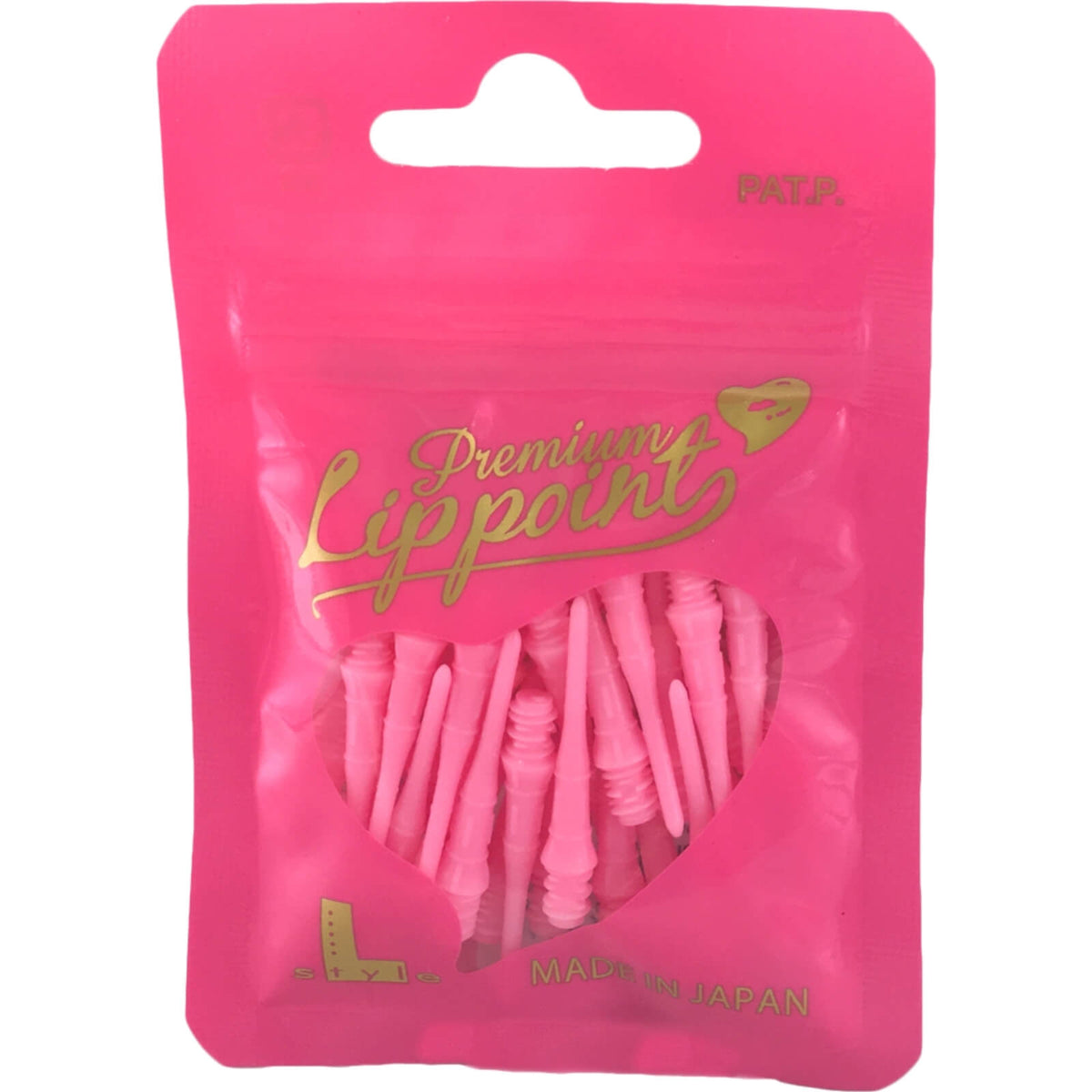 Soft Tip Accessories - L-Style - Premium Lip Point Soft Tip Dart Points - Bag of 30 Pink