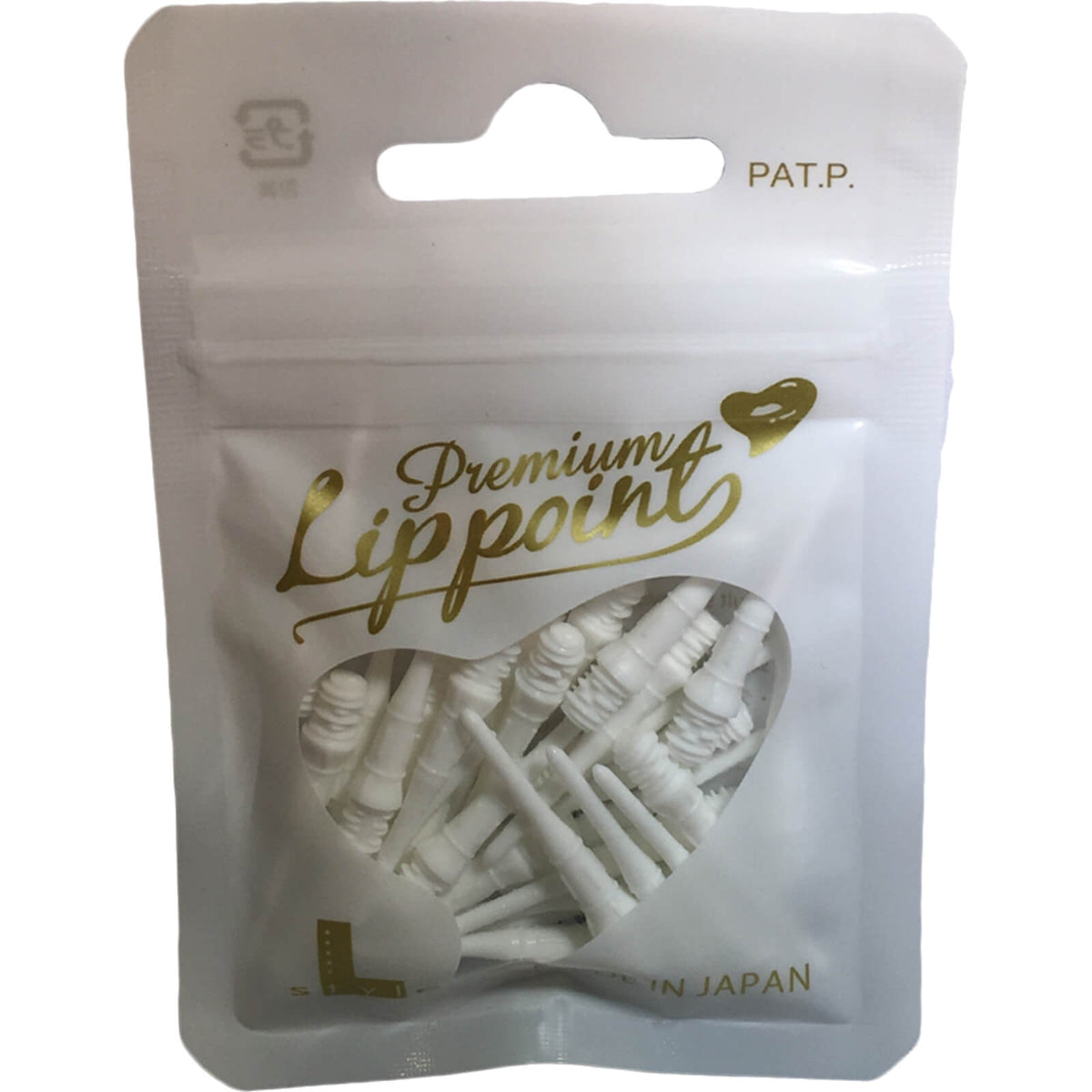 Soft Tip Accessories - L-Style - Premium Lip Point Soft Tip Dart Points - Bag of 30 White