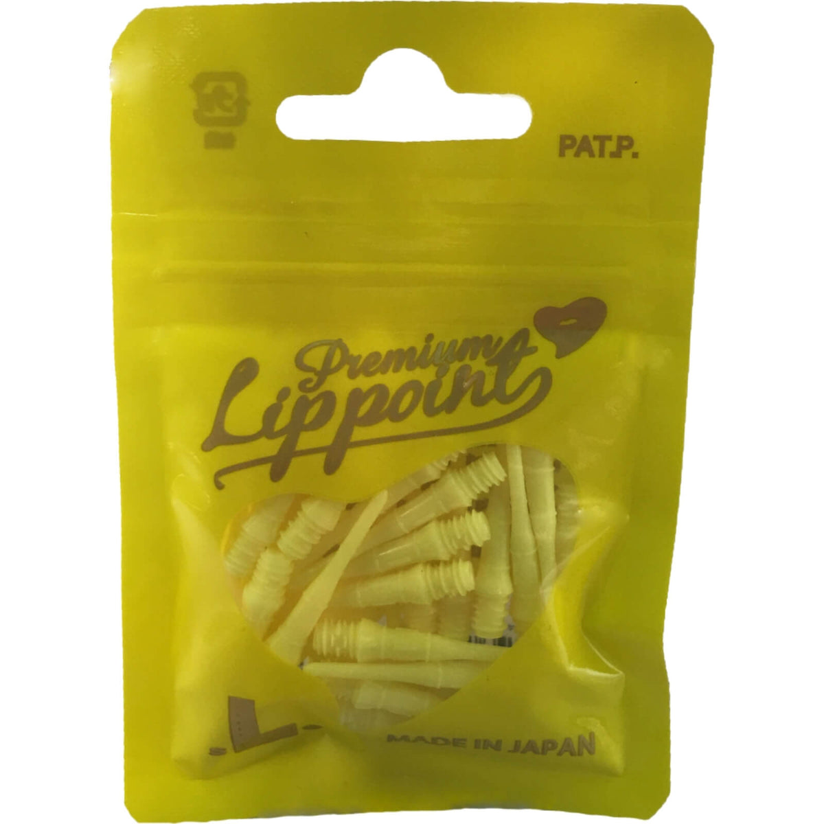 Soft Tip Accessories - L-Style - Premium Lip Point Soft Tip Dart Points - Bag of 30 Yellow