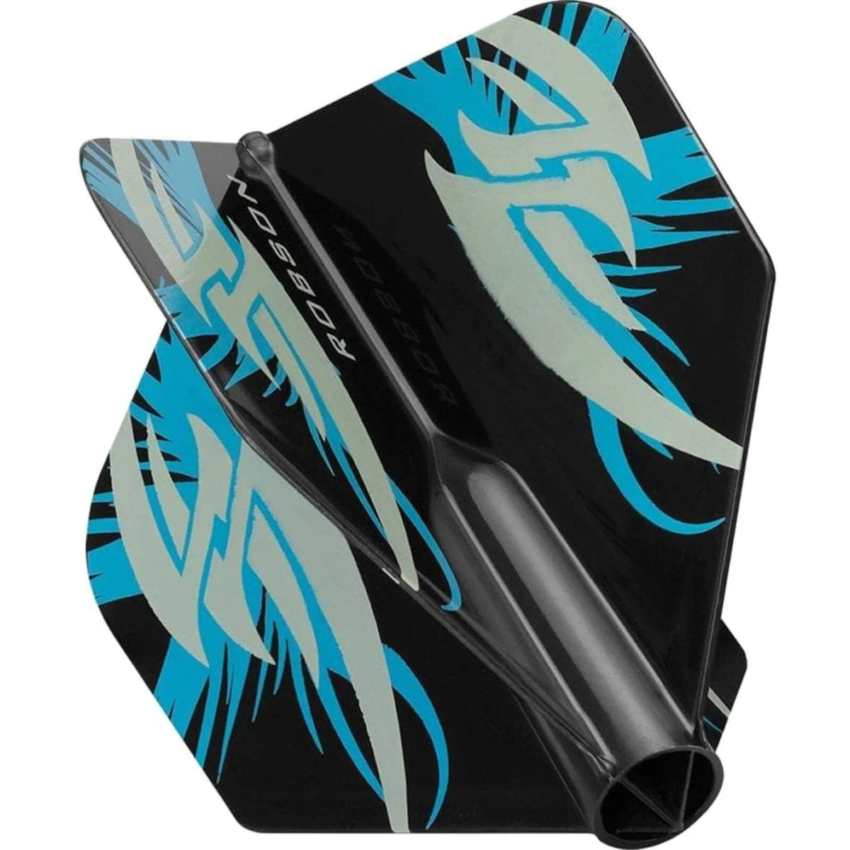 Dart Flights - Robson - Plus Printed - Big Wing Dart Flights Black