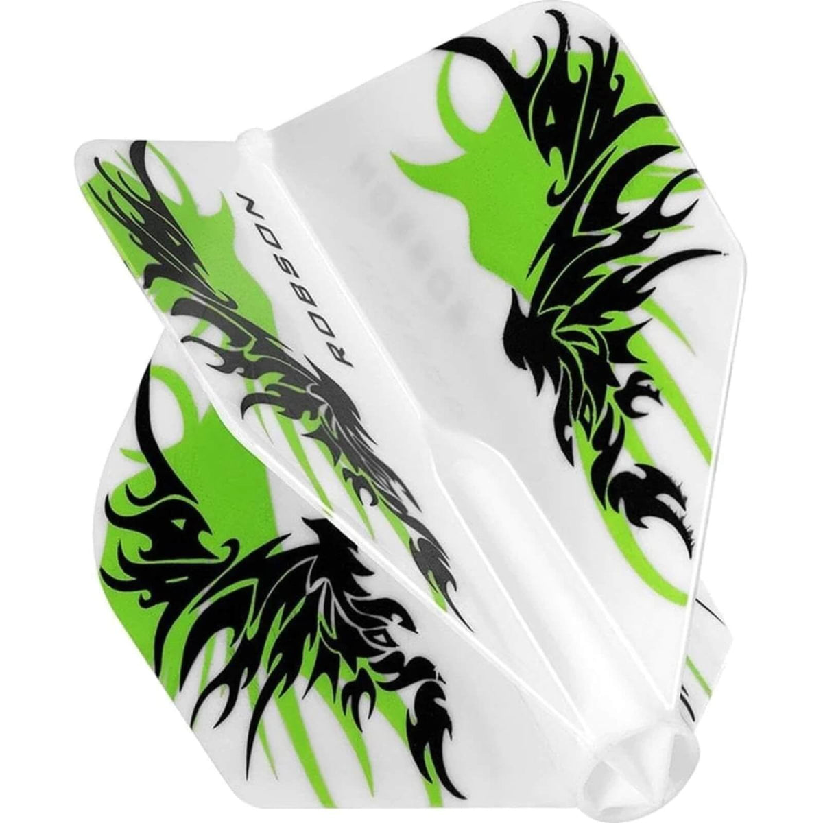 Dart Flights - Robson - Plus Printed - Big Wing Dart Flights White