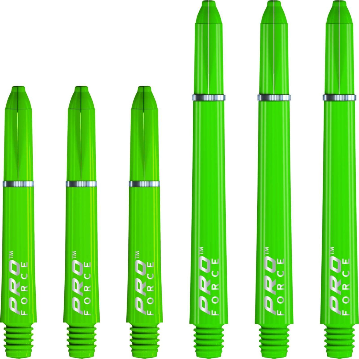 Dart Shafts - Winmau - Pro Force - Nylon Dart Shafts Short (35mm) / Green
