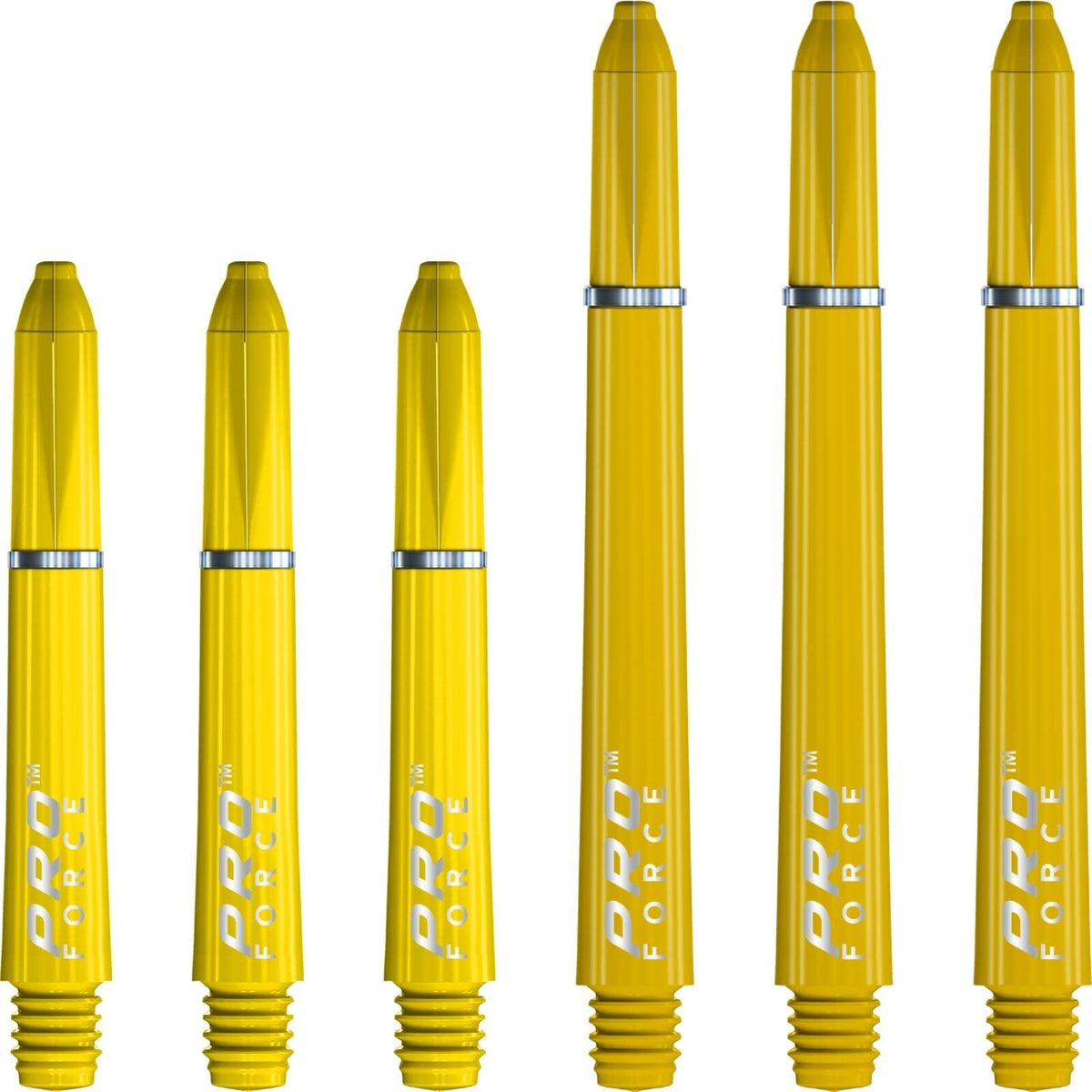 Dart Shafts - Winmau - Pro Force - Nylon Dart Shafts Short (35mm) / Yellow