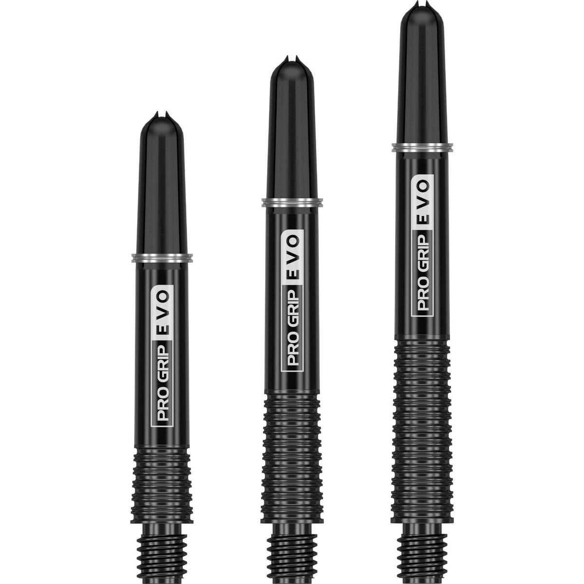 Dart Shafts - Target - Pro Grip Evo - Hybrid Dart Shafts Short (37.7mm) / Black