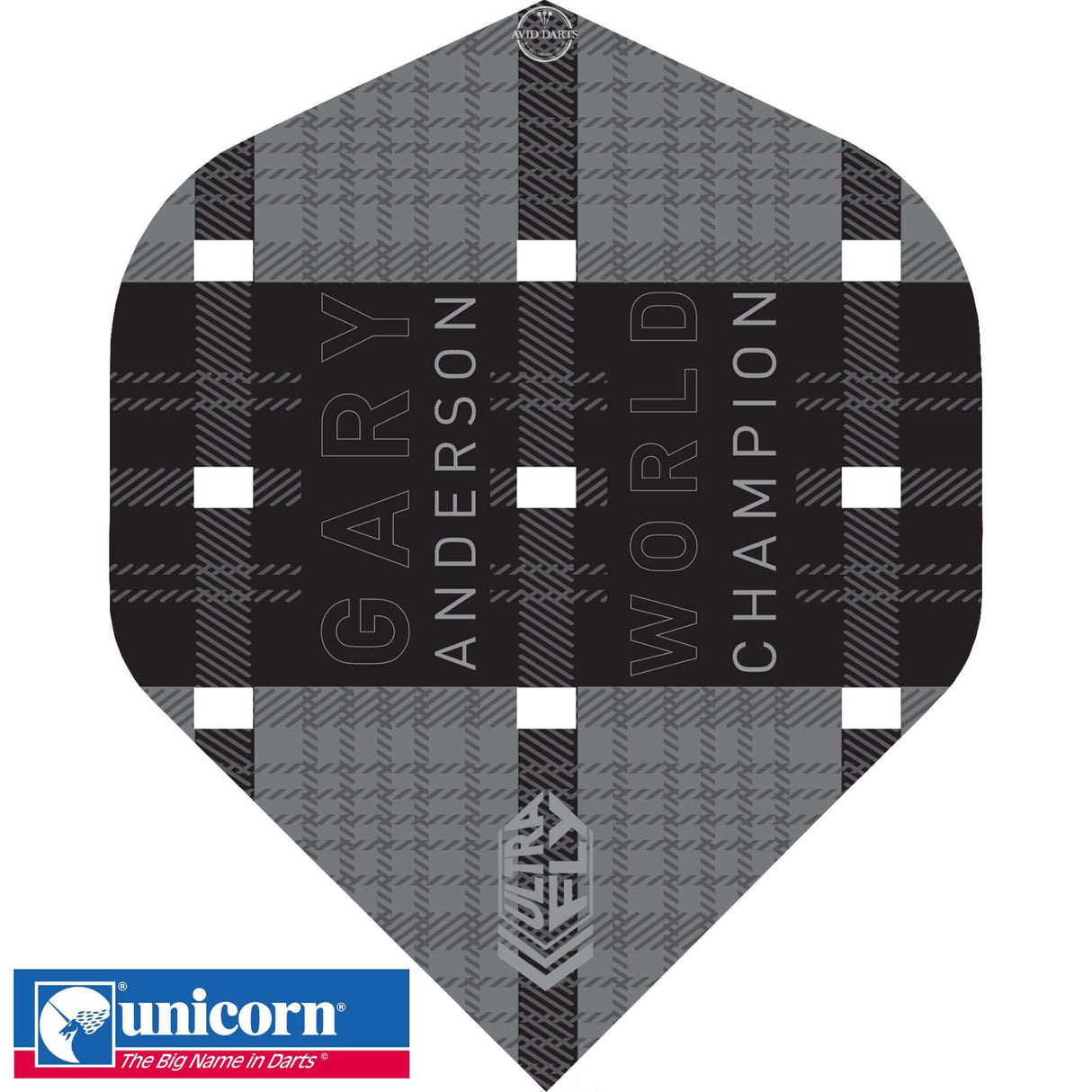 Unicorn - Ultrafly Pro Player - Big Wing Dart Flights - Gary Anderson