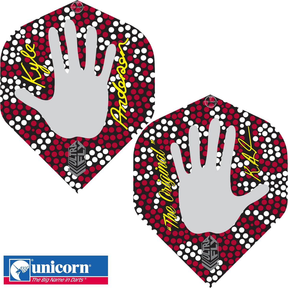 Dart Flights - Unicorn - Ultrafly Pro Player - Big Wing Dart Flights Kyle Anderson