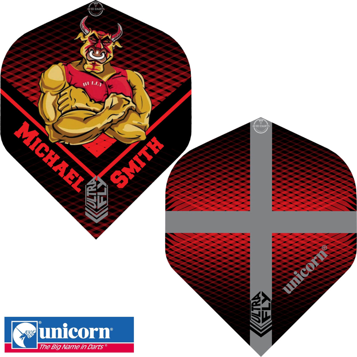 Dart Flights - Unicorn - Ultrafly Pro Player - Big Wing Dart Flights Michael Smith
