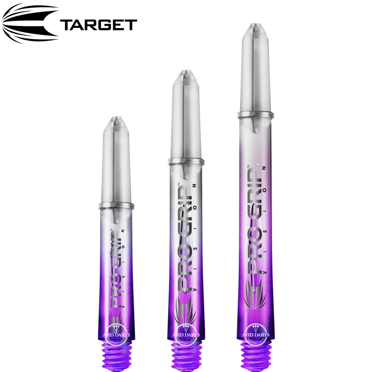 Dart Shafts - Target - Pro Grip Vision Nylon Dart Shafts Short (34mm) / Purple