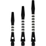Shot - Anodised Aluminium Pyramid Dart Shafts - Short (35mm) / Black