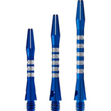 Shot - Anodised Aluminium Pyramid Dart Shafts - Short (35mm) / Blue