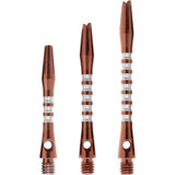 Shot - Anodised Aluminium Pyramid Dart Shafts - Short (35mm) / Copper