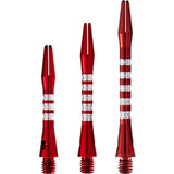 Shot - Anodised Aluminium Pyramid Dart Shafts - Short (35mm) / Red