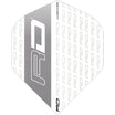 Red Dragon - Hardcore Radical RD Logo - Big Wing Dart Flights - White and Grey