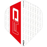 Red Dragon - Hardcore Radical RD Logo - Big Wing Dart Flights - White and Red
