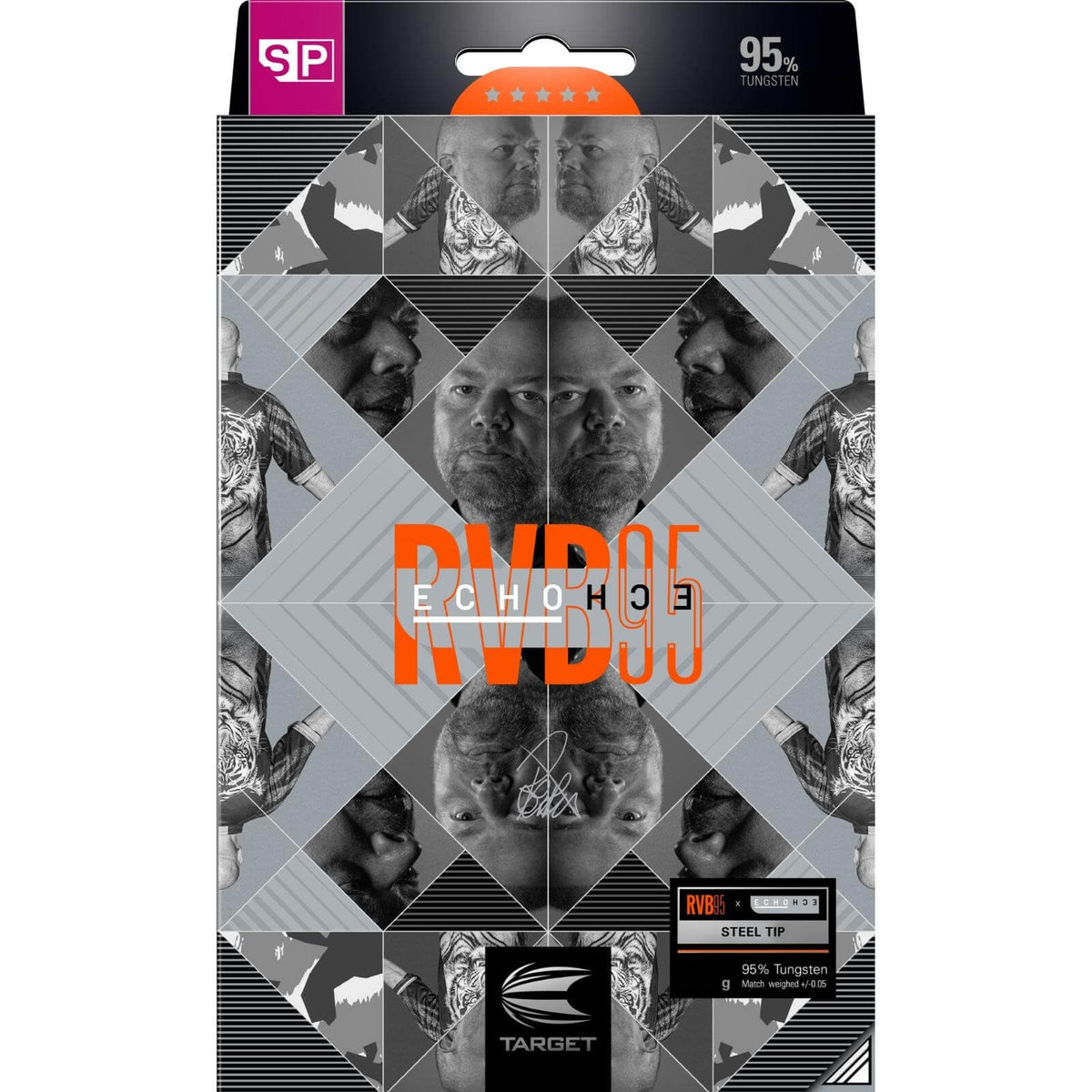 Darts - Target - RVB95 x Echo Darts - Swiss Point - Steel Tip - 95% Tungsten - 21g 23g 25g 
