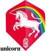 Unicorn - Ultrafly Rainbow Unicorn - Standard Dart Flights - Red