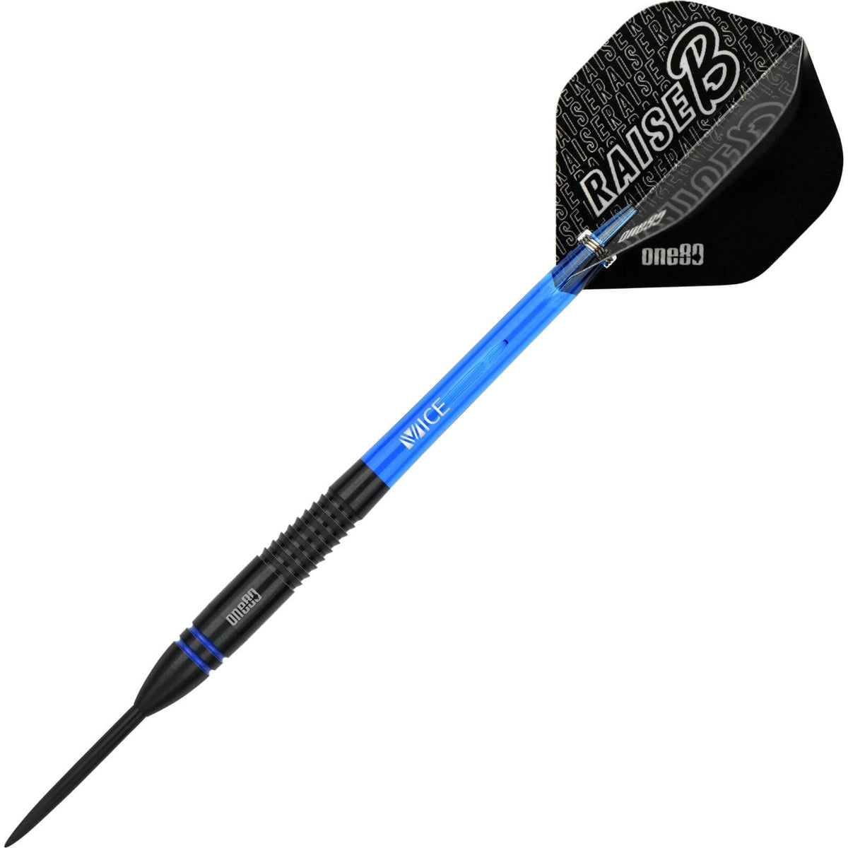 Darts - One80 - Raise B Darts - Blue - Steel Tip - 80% Tungsten - 21g 23g 