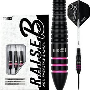 One80 - Raise B Darts - Pink - 80% Tungsten - 21g 23g -