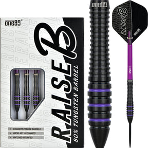 One80 - Raise B Darts - Purple - 80% Tungsten - 21g 23g -