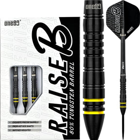 One80 - Raise B Darts - Yellow - 80% Tungsten - 21g 23g -