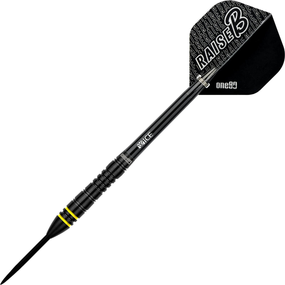 Darts - One80 - Raise B Darts - Yellow - Steel Tip - 80% Tungsten - 21g 23g 