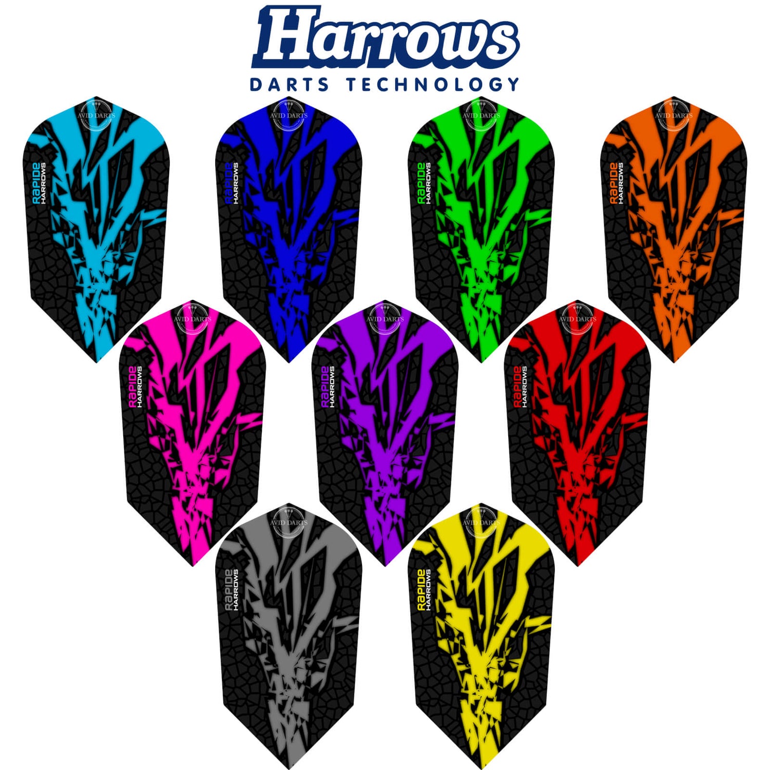 Harrows - Rapide-X - Slim Dart Flights -