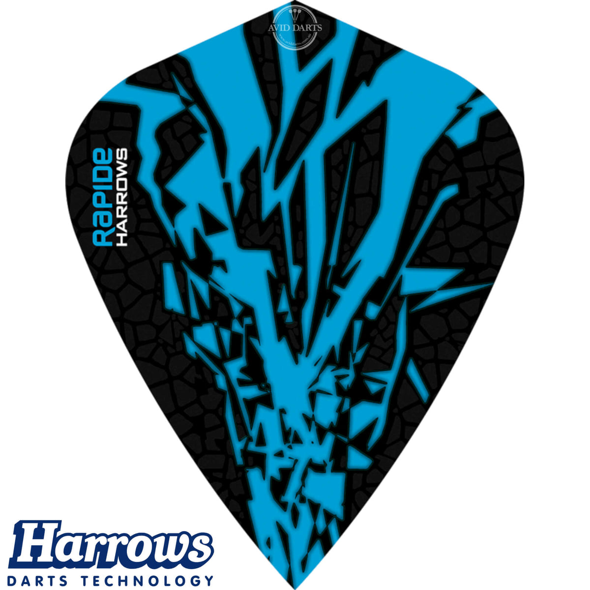 Dart Flights - Harrows - Rapide-X - Kite Dart Flights Aqua Blue