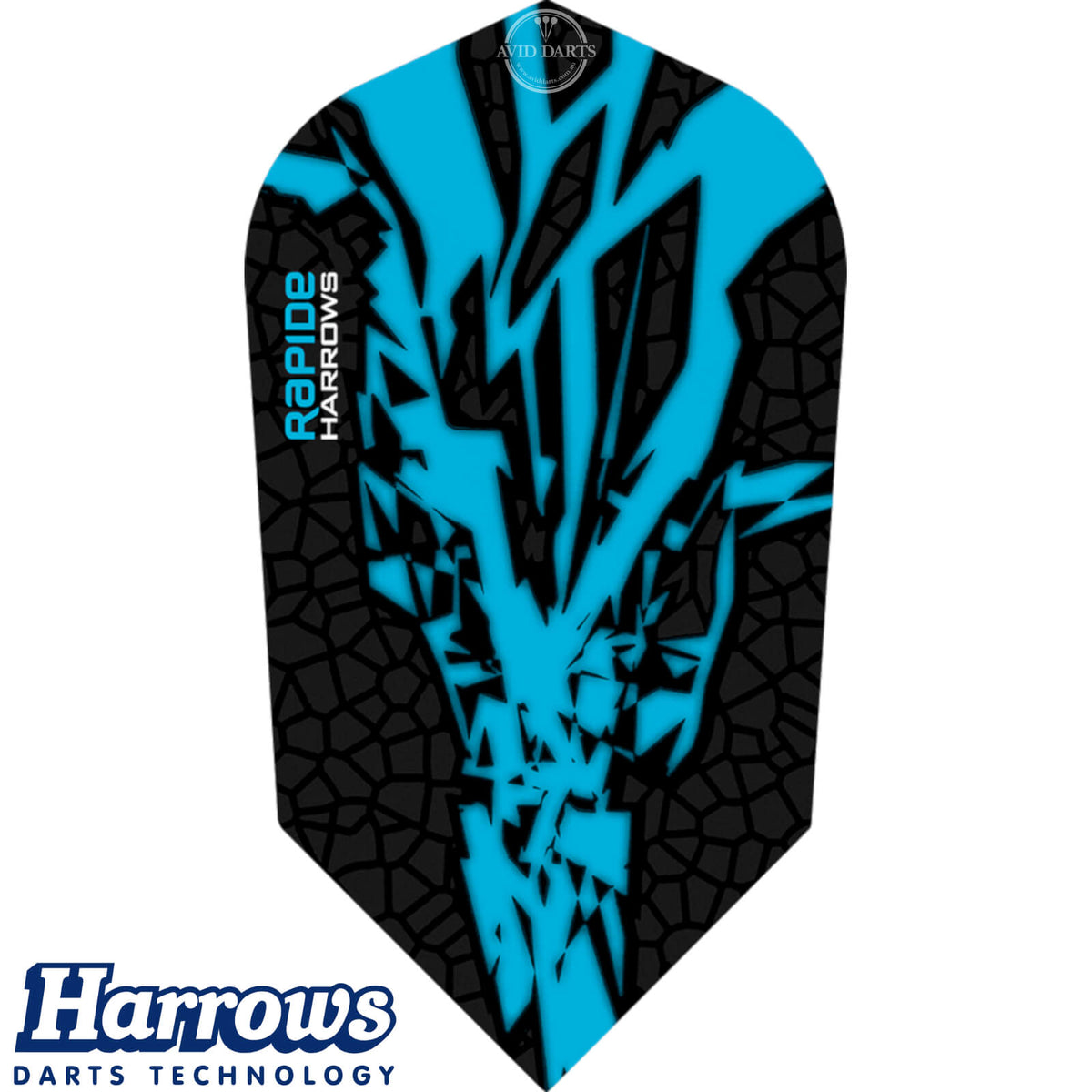 Dart Flights - Harrows - Rapide-X - Slim Dart Flights Aqua Blue