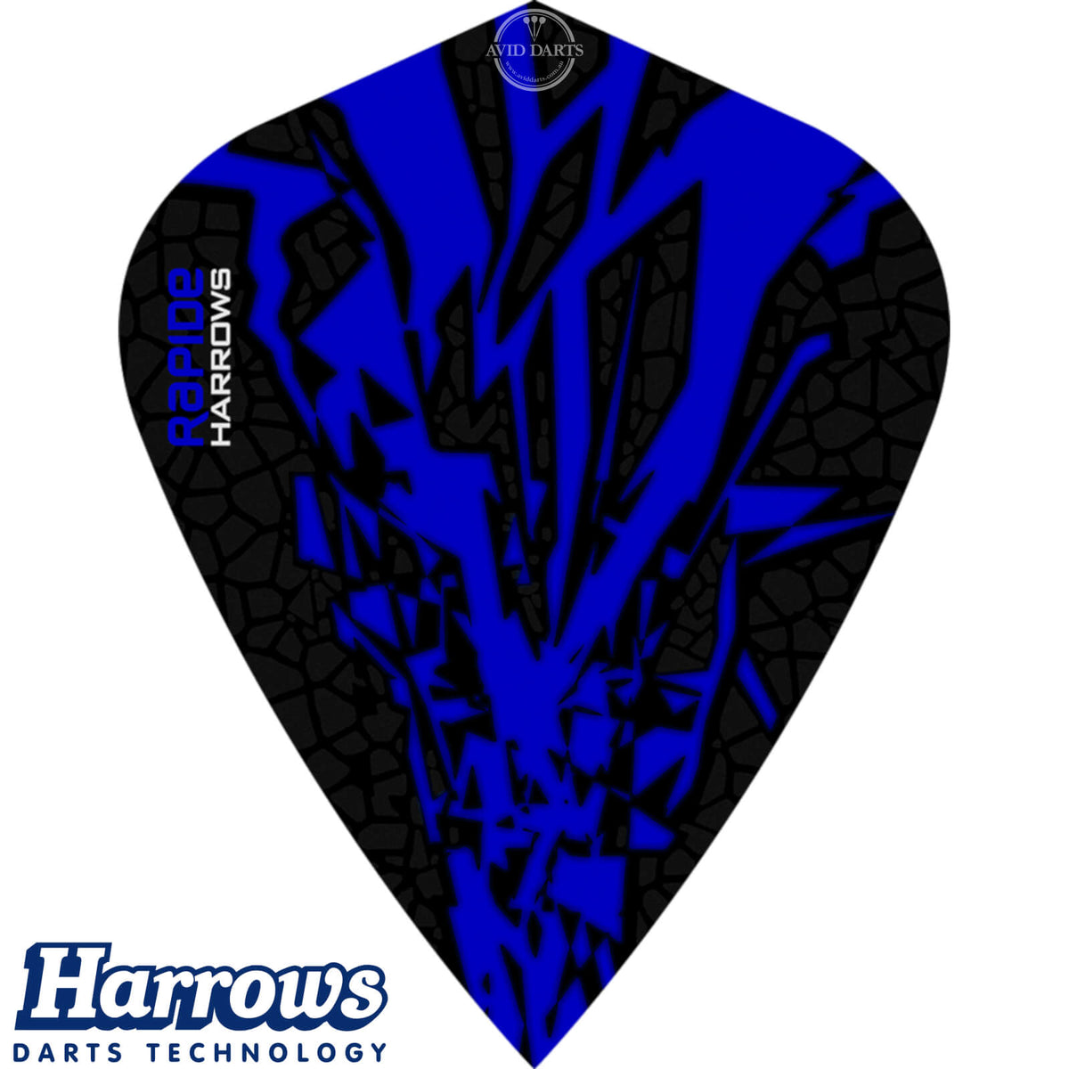 Dart Flights - Harrows - Rapide-X - Kite Dart Flights Dark Blue