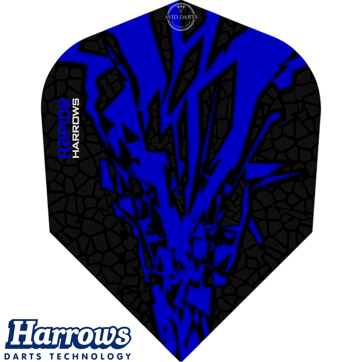 Dart Flights - Harrows - Rapide-X - Standard Dart Flights Dark Blue