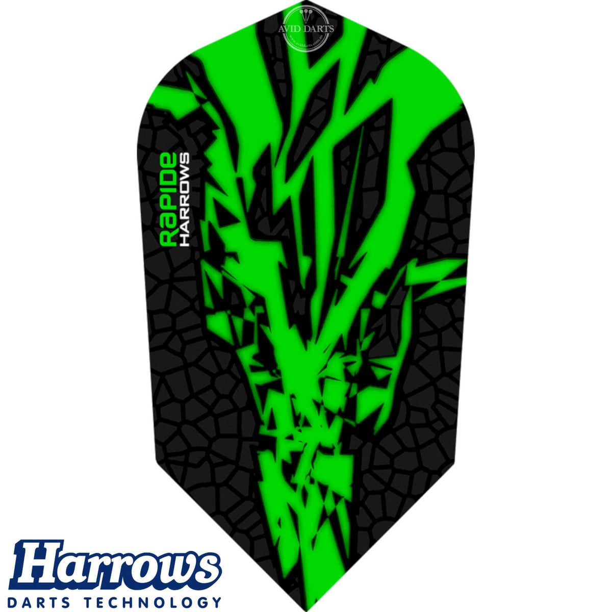 Dart Flights - Harrows - Rapide-X - Slim Dart Flights Green