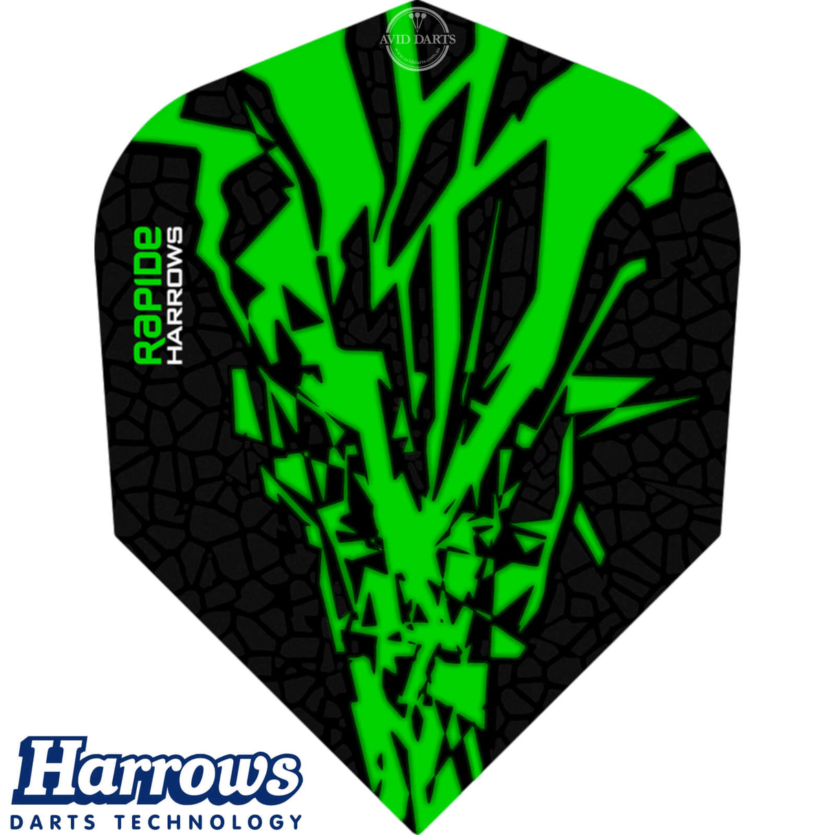 Harrows - Rapide-X - Standard Dart Flights - Green