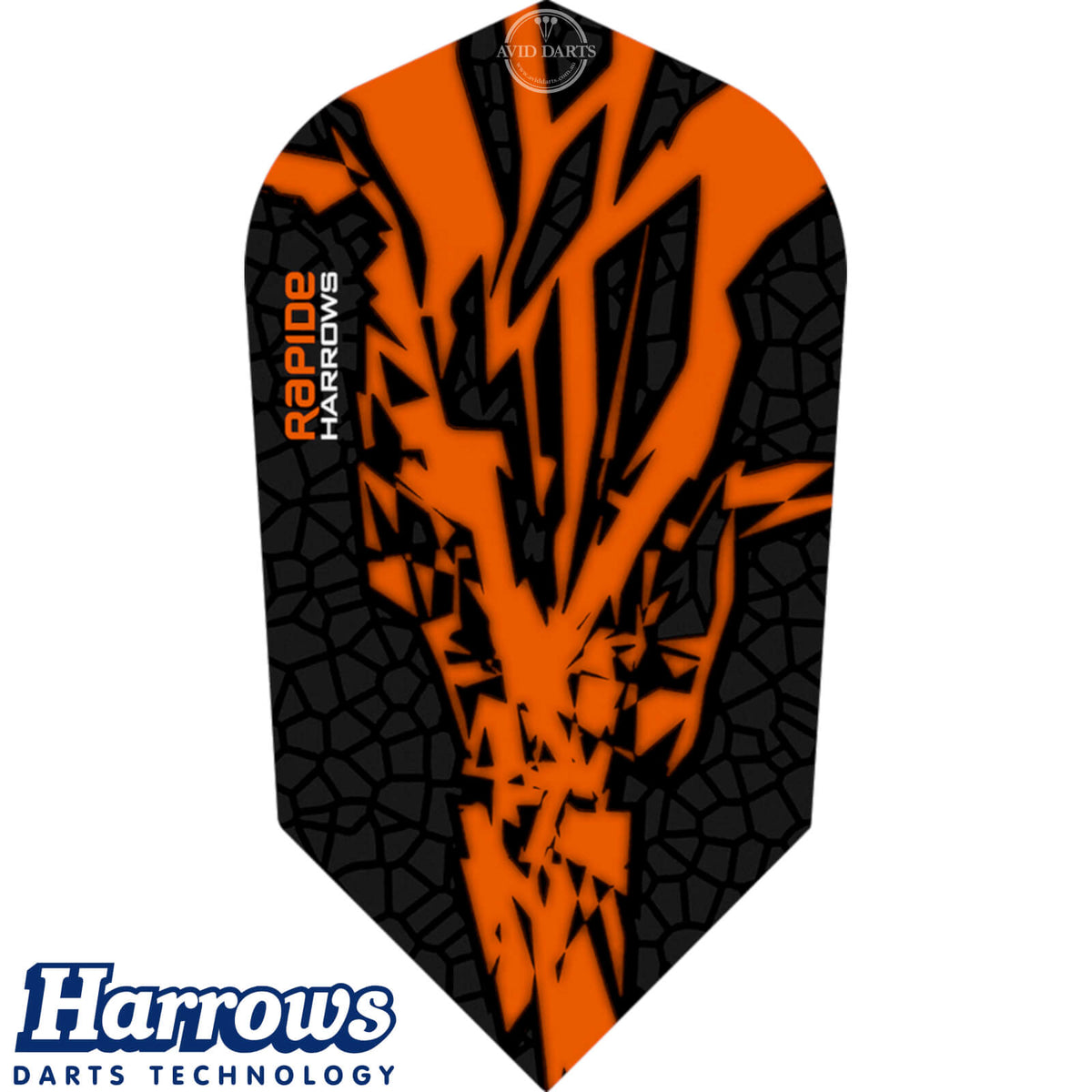 Dart Flights - Harrows - Rapide-X - Slim Dart Flights Orange